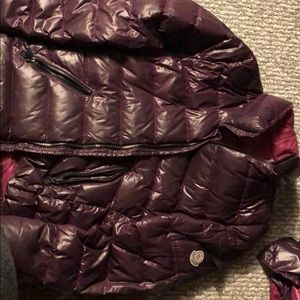 Purple moncler in good condition with hood!